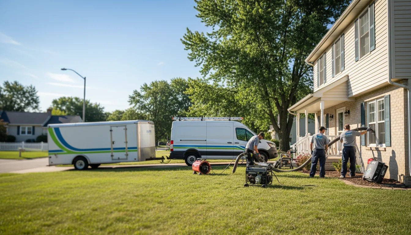 Flooded Basement Restoration And Cleanup With Repair in Russell, IA near me